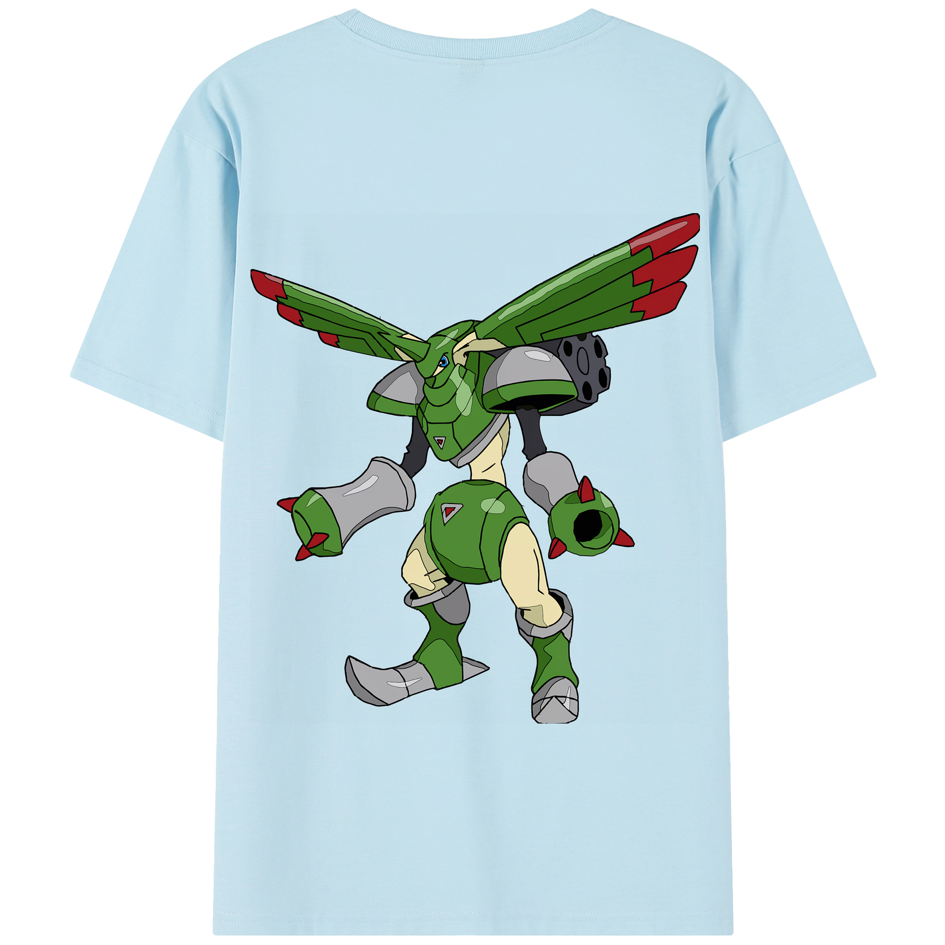 （画像用） Digimon デジタルモンスター/デジモン 綿100％半袖Tシャツ（背面プリント）